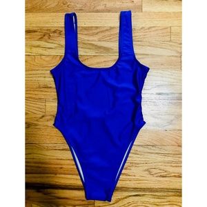 One Piece Swim Swimsuit (Private Party) Blue